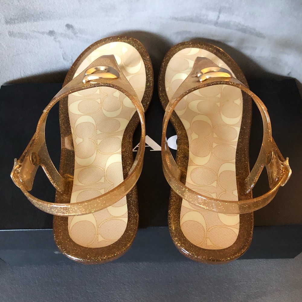 Coach Jelly Slingback Thong Sandals - Picture 5 of 11